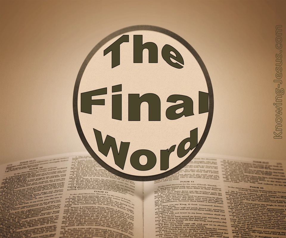 The Final Word (devotional)03-30 (brown)